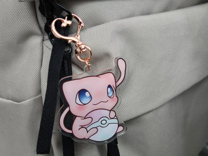 ミュウ mewy acrylic charm key chain with Heart ♡