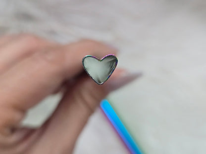 eco-friendly Heart Shaped Metal Straw