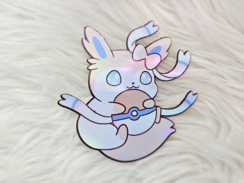 ✿ sylvy holding pokeball themed