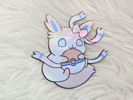 ✿ sylvy holding pokeball themed